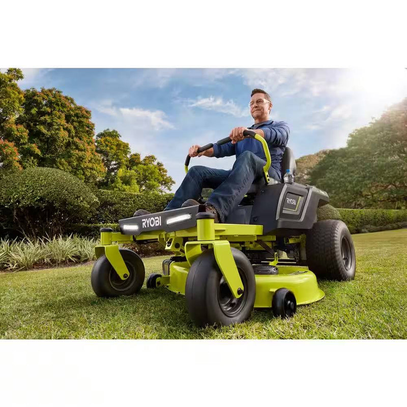 Ryobi 42" Powerful 100 Ah Battery Electric Zero Turn Riding Mower