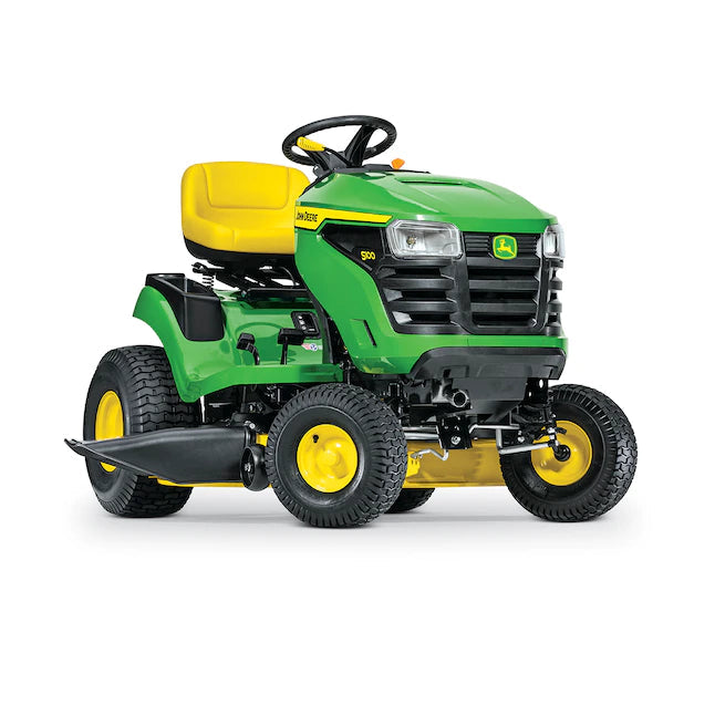 John Deere S100 17.5-HP Hydrostatic Riding Lawn Mower with 42-inch Deck - Perfect for Mulching!