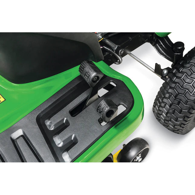 John Deere S100 17.5-HP Hydrostatic Riding Lawn Mower with 42-inch Deck - Perfect for Mulching!