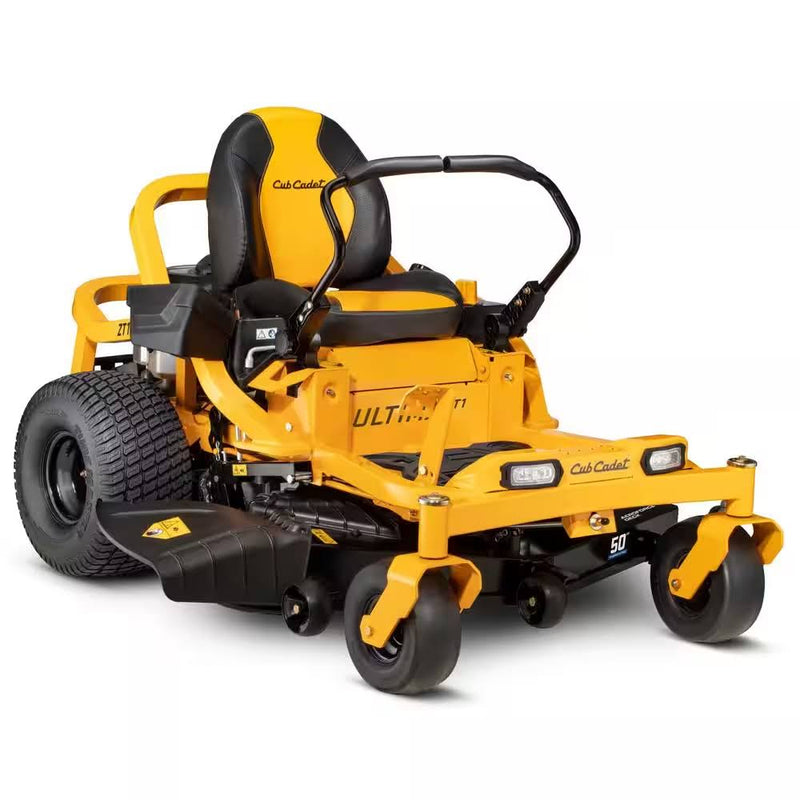 Experience the Ultimate Lawn Care Solution: Ultima ZT1 50" Zero Turn Riding Mower with 25HP V-Twin Kohler Engine and Dual Hydro Drive!