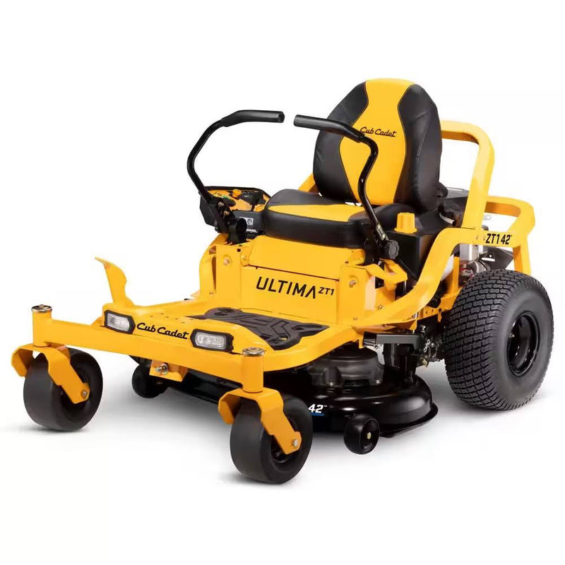 Experience Exceptional Lawn Care with the Cub Cadet Ultima 42" Zero Turn Riding Mower - Powered by a 22 HP V-Twin Kohler 7000 Engine and Dual Hydrostatic Drive!