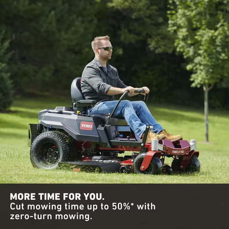 Experience Effortless Mowing with the Powerful 60" Timecutter Zero Turn Riding Mower - Featuring a 24HP Kohler V-Twin Engine and Durable Iron Forged Deck with Smart Speed Technology!