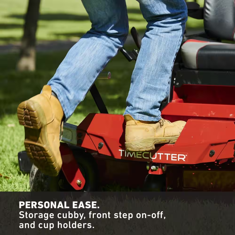 Experience Effortless Lawn Care with the Timecutter 42" Zero Turn Riding Mower Featuring a Powerful Briggs and Stratton 15.5 HP Engine and Smart Speed Technology!